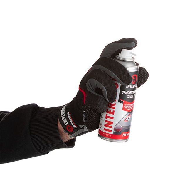 Очиститель наклеек, аерозоль 200 мл INTERTOOL FS-0092, фото , зображення 3 | SNABZHENIE.com.ua