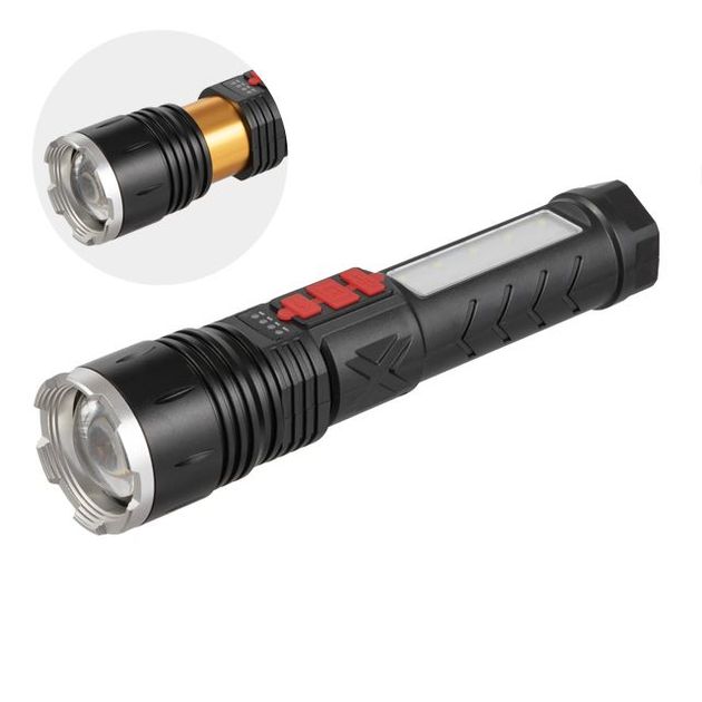 Фонарь ручной INTERTOOL LB-0125, 6 режимов, мульти, фото  | SNABZHENIE.com.ua
