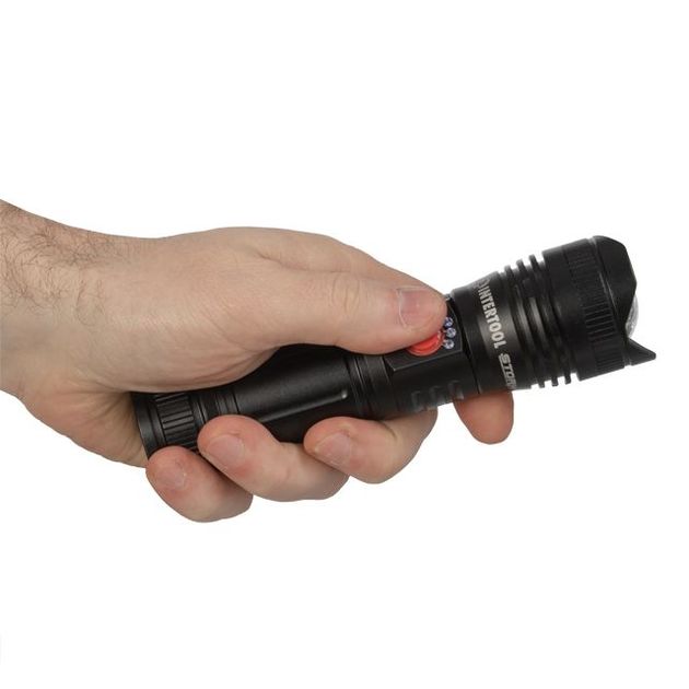 Фонарь ручной Alu 1200LM 3 режима STORM INTERTOOL LB-0130, фото , изображение 8 | SNABZHENIE.com.ua