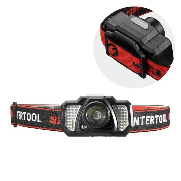 Фонарь налобный аккумуляторный 7 режимов, сенсор, STORM INTERTOOL, фото , изображение 4 | SNABZHENIE.com.ua Фонарь налобный аккумуляторный 7 режимов, сенсор, STORM INTERTOOL, фото , изображение 4 | SNABZHENIE.com.ua