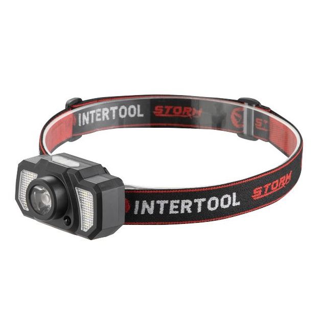 Фонарь налобный аккумуляторный 7 режимов, сенсор, STORM INTERTOOL, фото  | SNABZHENIE.com.ua
