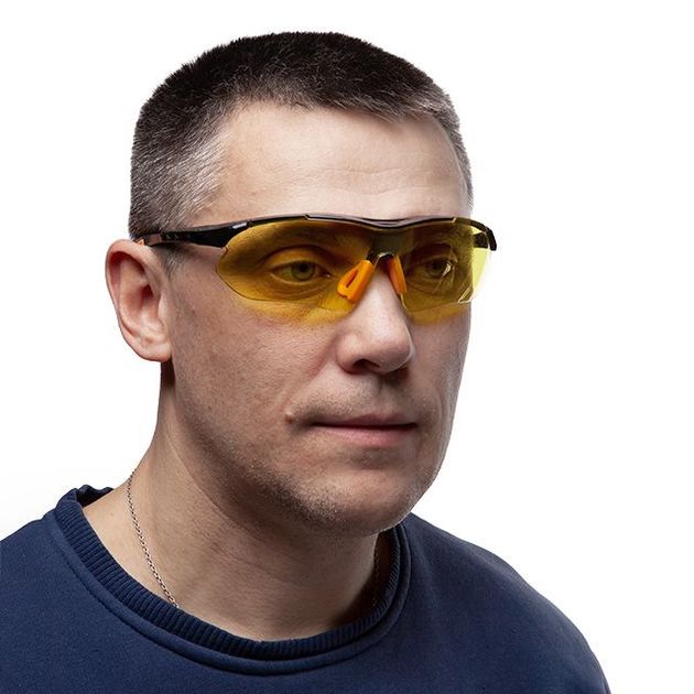 Очки захисні жовті INTERTOOL SP-0093, фото , зображення 5 | SNABZHENIE.com.ua