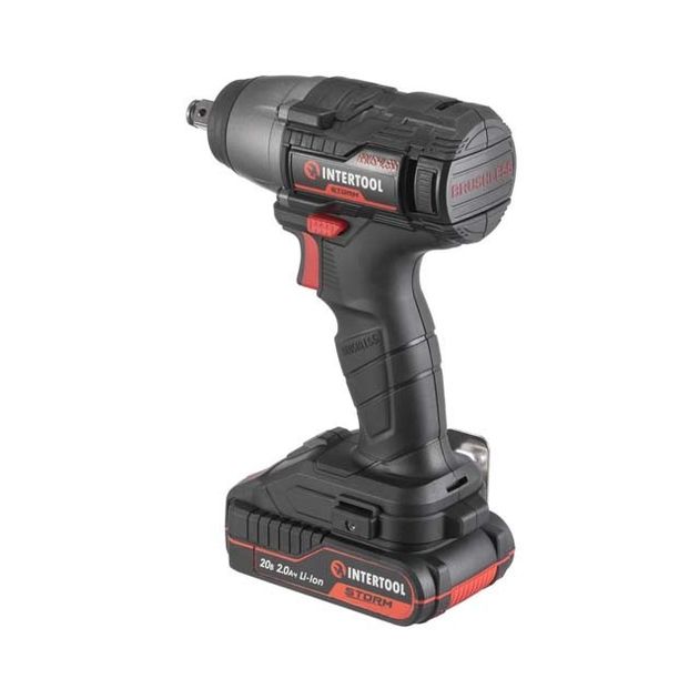 Гайковерт ударный аккумуляторный INTERTOOL WT-0364, фото , изображение 3 | SNABZHENIE.com.ua