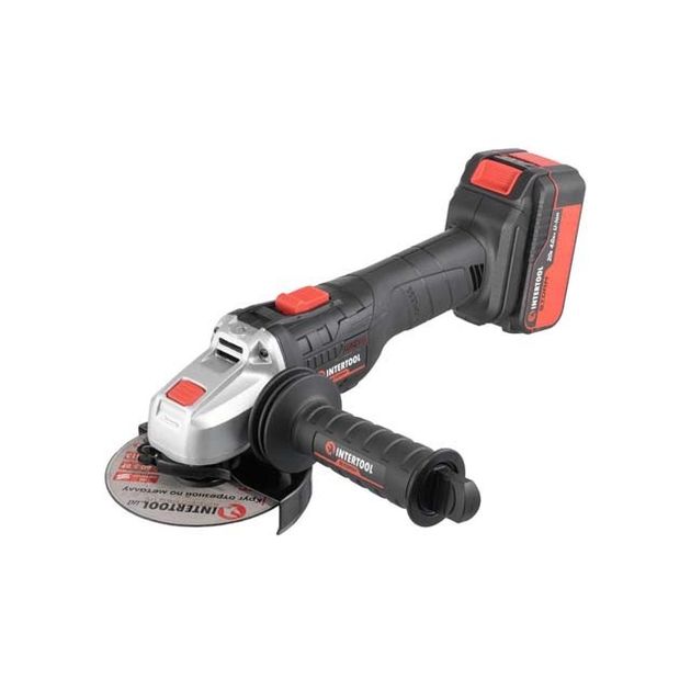 Шлифмашина угловая аккумуляторная INTERTOOL WT-0366, фото  | SNABZHENIE.com.ua
