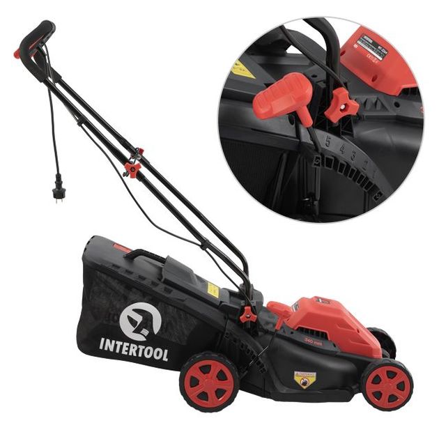 Электрическая газонокосилка STORM INTERTOOL WT-2264, 1.4 кВт, 340 мм, фото , изображение 4 | SNABZHENIE.com.ua Электрическая газонокосилка STORM INTERTOOL WT-2264, 1.4 кВт, 340 мм, фото , изображение 4 | SNABZHENIE.com.ua