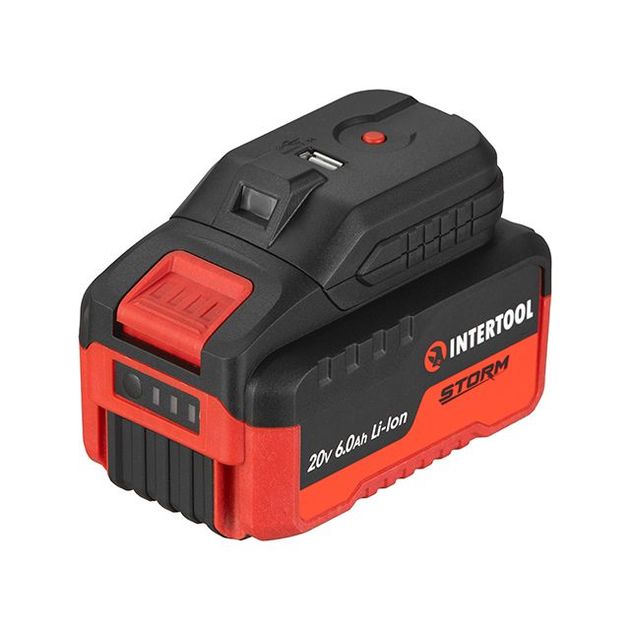 Адаптер для акумулятора Li-ion 20 В, USB 2A, LED ліхтар INTERTOOL WT-9300, фото , зображення 4 | SNABZHENIE.com.ua Адаптер для акумулятора Li-ion 20 В, USB 2A, LED ліхтар INTERTOOL WT-9300, фото , зображення 4 | SNABZHENIE.com.ua