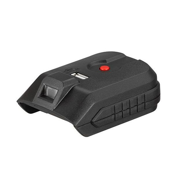 Адаптер для аккумулятора Li-ion 20 В, USB 2A, LED фонарь INTERTOOL WT-9300, фото  | SNABZHENIE.com.ua