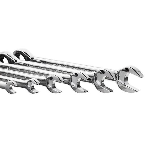 Набір ключів комбінованих з храповим механізмом 12 ед., 8-19 мм (8-9-10-11-12-13-14-15-16-17-18-19) Cr-V; PROF DIN3113 INTERTOOL XT-1305, фото , зображення 5 | SNABZHENIE.com.ua Набір ключів комбінованих з храповим механізмом 12 ед., 8-19 мм (8-9-10-11-12-13-14-15-16-17-18-19) Cr-V; PROF DIN3113 INTERTOOL XT-1305, фото , зображення 5 | SNABZHENIE.com.ua