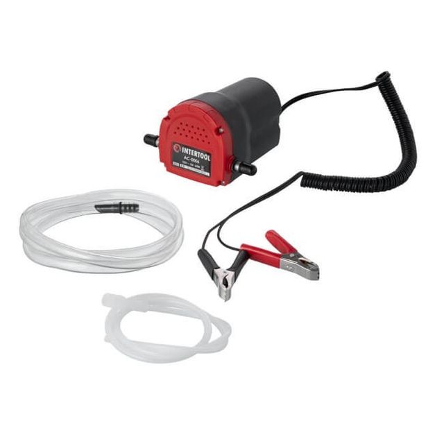 Вакуумный насос 12В для откачки масла и дизтоплива INTERTOOL AC-0006, фото  | SNABZHENIE.com.ua