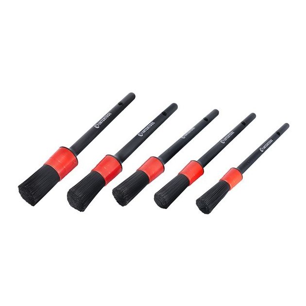Набор кистей INTERTOOL AT-0100 для детейлинга и химчистки, 5 шт., фото  | SNABZHENIE.com.ua