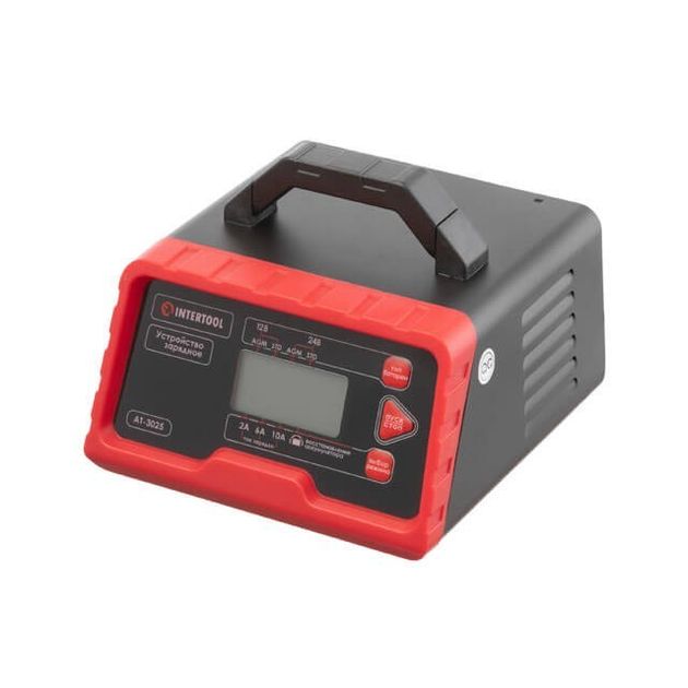 Зарядное устройство INTERTOOL AT-3025 для 12/24 В, 2.2-200 Ач, LCD, фото  | SNABZHENIE.com.ua