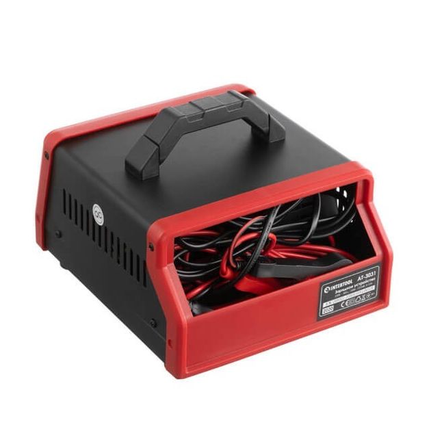 Зарядное устройство для аккумуляторов 12/24 В, 0-10 А, 6-150 Ач, INTERTOOL AT-3031, фото , изображение 3 | SNABZHENIE.com.ua