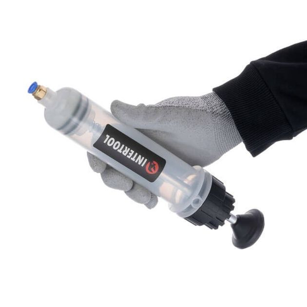 Шприц для технических жидкостей 200 мл с 2 насадками INTERTOOL, фото , изображение 8 | SNABZHENIE.com.ua