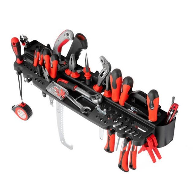 Полка пластиковая с отверстиями под инструмент 610x160x45 мм INTERTOOL BX-0002, фото , изображение 4 | SNABZHENIE.com.ua Полка пластиковая с отверстиями под инструмент 610x160x45 мм INTERTOOL BX-0002, фото , изображение 4 | SNABZHENIE.com.ua