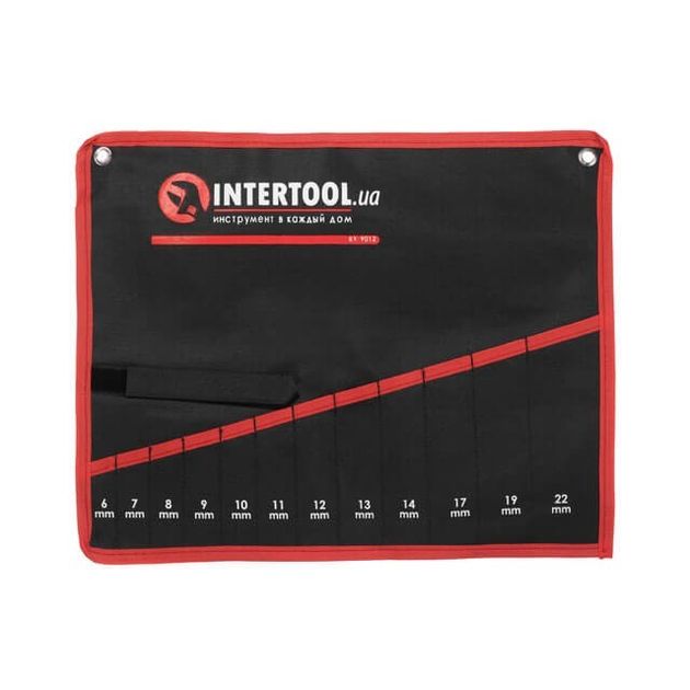Чехол для гайкових ключів 12 кишень INTERTOOL BX-9012, фото  | SNABZHENIE.com.ua