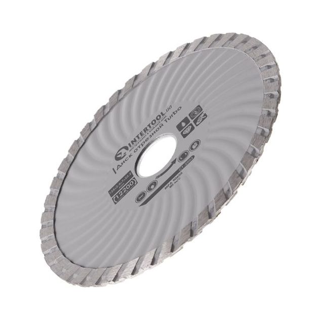 Диск алмазный отрезной TURBO по камню 125 мм INTERTOOL CT-2002, фото , изображение 3 | SNABZHENIE.com.ua Диск алмазный отрезной TURBO по камню 125 мм INTERTOOL CT-2002, фото , изображение 3 | SNABZHENIE.com.ua