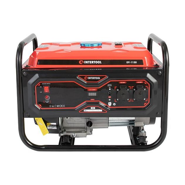 Генератор бензиновий 2.8/3 кВт, 220 В, 15 л, ручний старт, мідна обмотка, STORM INTERTOOL DT-1130, фото , зображення 2 | SNABZHENIE.com.ua Генератор бензиновий 2.8/3 кВт, 220 В, 15 л, ручний старт, мідна обмотка, STORM INTERTOOL DT-1130, фото , зображення 2 | SNABZHENIE.com.ua