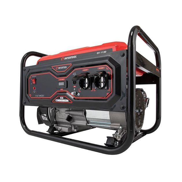 Генератор бензиновий 2.8/3 кВт, 220 В, 15 л, ручний старт, мідна обмотка, STORM INTERTOOL DT-1130, фото , зображення 7 | SNABZHENIE.com.ua Генератор бензиновий 2.8/3 кВт, 220 В, 15 л, ручний старт, мідна обмотка, STORM INTERTOOL DT-1130, фото , зображення 7 | SNABZHENIE.com.ua