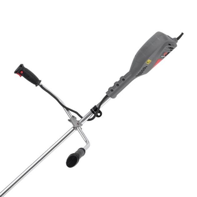 Електричний триммер INTERTOOL DT-2248, 1400 Вт, 230 В~50 Гц, 7500 об/мин, плавний пуск, діаметр обертання диска/лески 255/420 мм, котушка + 3-зубчастий ніж, фото , зображення 4 | SNABZHENIE.com.ua