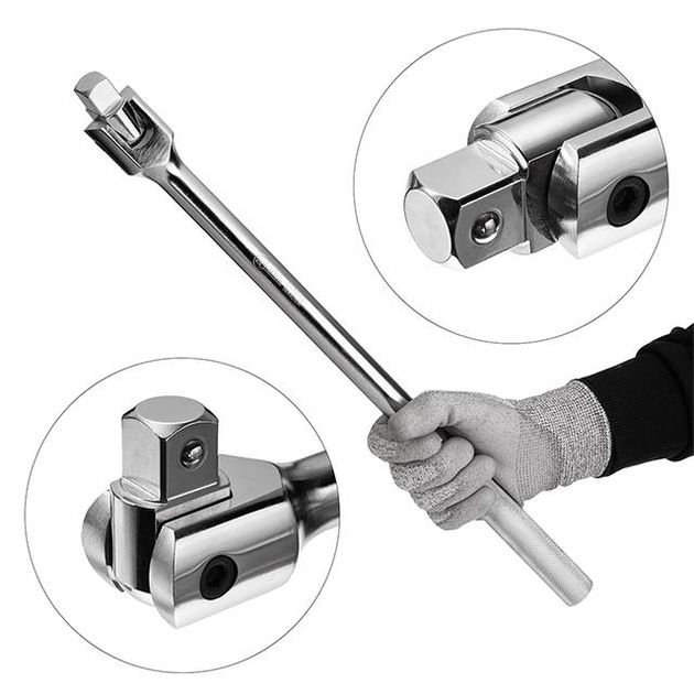 Вороток шарнирный 3/4", 480 мм, Хром-Ванадий INTERTOOL ET-1037, фото , изображение 4 | SNABZHENIE.com.ua Вороток шарнирный 3/4", 480 мм, Хром-Ванадий INTERTOOL ET-1037, фото , изображение 4 | SNABZHENIE.com.ua