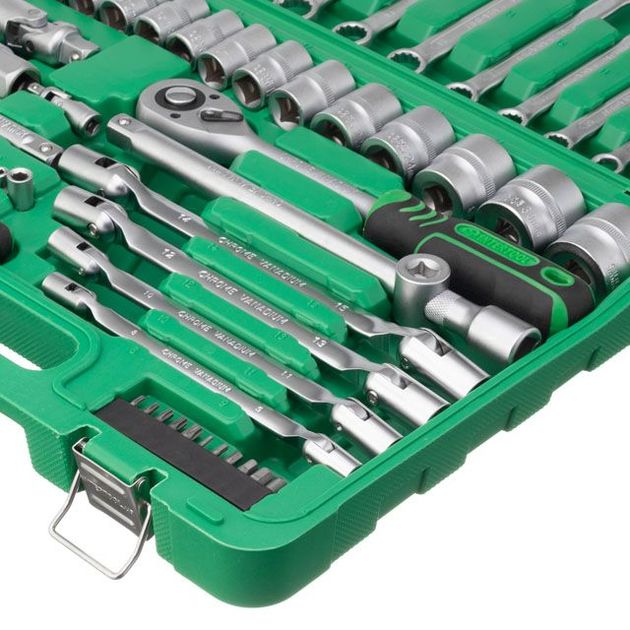 Набор инструментов INTERTOOL ET-6077SP 1/2" и 1/4", 77 ед., фото , изображение 8 | SNABZHENIE.com.ua