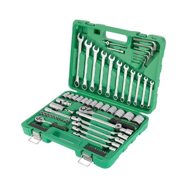 Набор инструментов INTERTOOL ET-6077SP 1/2" и 1/4", 77 ед., фото  | SNABZHENIE.com.ua
