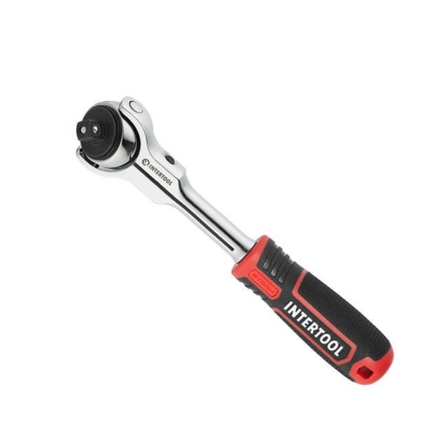 Рукоятка поворотная с храповым механизмом, 72 зуба, 3/8", STORM INTERTOOL ET-8008, фото  | SNABZHENIE.com.ua