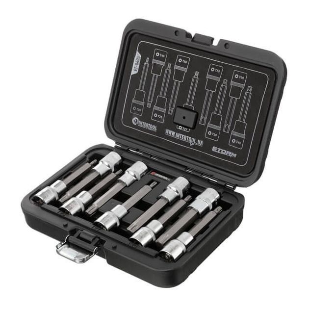 Набор бит TORX T20-T60, 100 мм, S2, STORM INTERTOOL ET-8401, фото  | SNABZHENIE.com.ua
