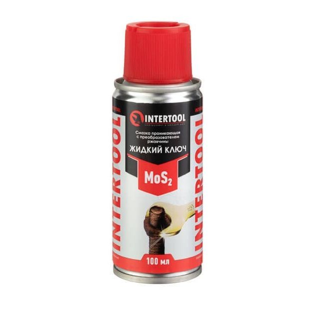 Смазка проникающая Жидкий Ключ, 100 мл, аэрозоль INTERTOOL FS-4110, фото  | SNABZHENIE.com.ua