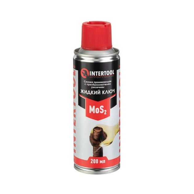 Смазка проникающая Жидкий Ключ, 200 мл INTERTOOL FS-4120, фото  | SNABZHENIE.com.ua