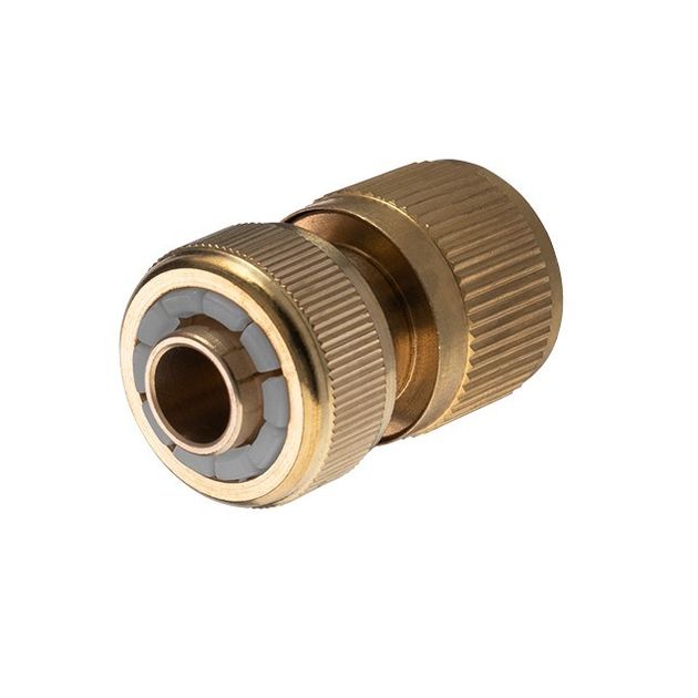 Коннектор латунный аквастоп 1/2" на шланг 1/2" STORM INTERTOOL, фото , изображение 2 | SNABZHENIE.com.ua Коннектор латунный аквастоп 1/2" на шланг 1/2" STORM INTERTOOL, фото , изображение 2 | SNABZHENIE.com.ua