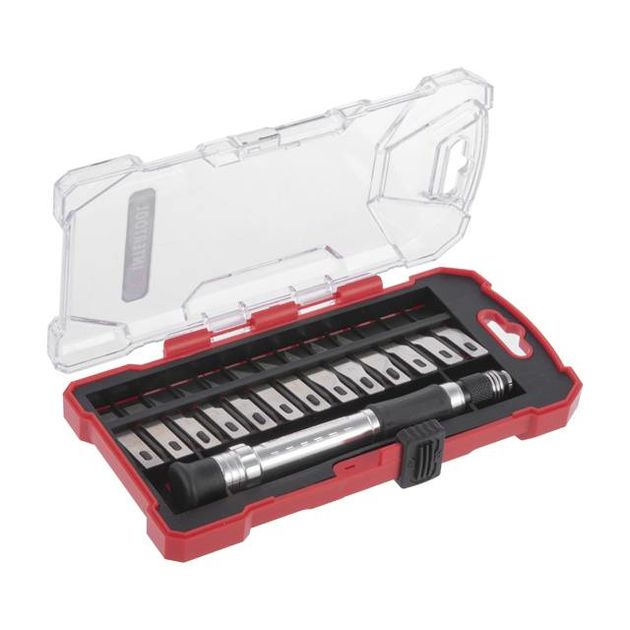 Набор скальпелей с держателем 14 шт INTERTOOL HT-0524, фото  | SNABZHENIE.com.ua