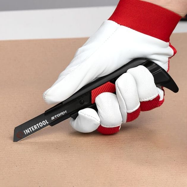 Нож сегментный для линолеума 18мм, Storm INTERTOOL HT-0538, фото , изображение 9 | SNABZHENIE.com.ua