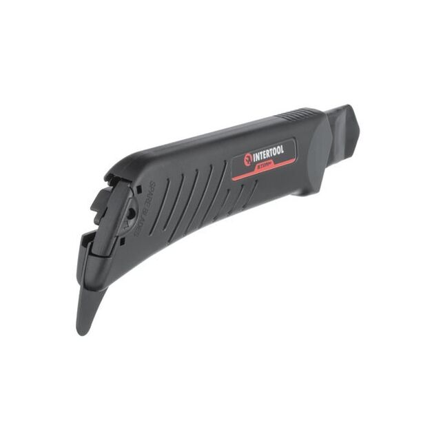 Нож сегментный Storm INTERTOOL HT-0539 18мм, метал. направляющая, фото , изображение 2 | SNABZHENIE.com.ua Нож сегментный Storm INTERTOOL HT-0539 18мм, метал. направляющая, фото , изображение 2 | SNABZHENIE.com.ua