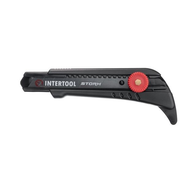 Нож сегментный Storm INTERTOOL HT-0539 18мм, метал. направляющая, фото , изображение 4 | SNABZHENIE.com.ua Нож сегментный Storm INTERTOOL HT-0539 18мм, метал. направляющая, фото , изображение 4 | SNABZHENIE.com.ua
