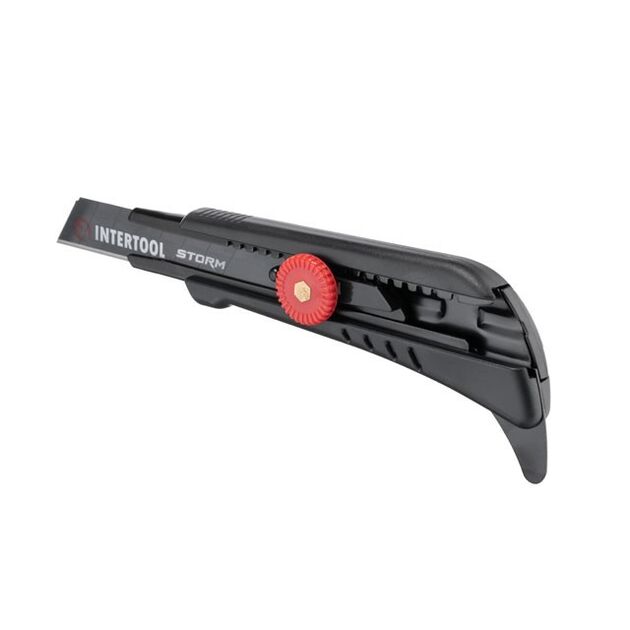 Нож сегментный Storm INTERTOOL HT-0539 18мм, метал. направляющая, фото , изображение 5 | SNABZHENIE.com.ua Нож сегментный Storm INTERTOOL HT-0539 18мм, метал. направляющая, фото , изображение 5 | SNABZHENIE.com.ua