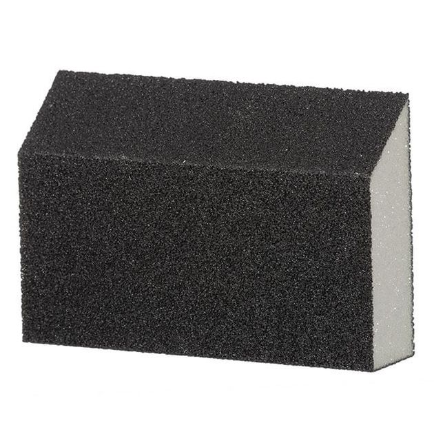 Губка для шліфування трапеція 110*75*54*25 мм, оксид алюмінію К180 INTERTOOL HT-0818, фото , зображення 3 | SNABZHENIE.com.ua Губка для шліфування трапеція 110*75*54*25 мм, оксид алюмінію К180 INTERTOOL HT-0818, фото , зображення 3 | SNABZHENIE.com.ua