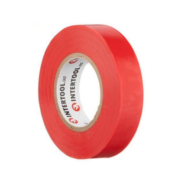 Изоляционная лента 0,15мм*17мм*20м красная INTERTOOL IT-0050, фото , изображение 3 | SNABZHENIE.com.ua Изоляционная лента 0,15мм*17мм*20м красная INTERTOOL IT-0050, фото , изображение 3 | SNABZHENIE.com.ua