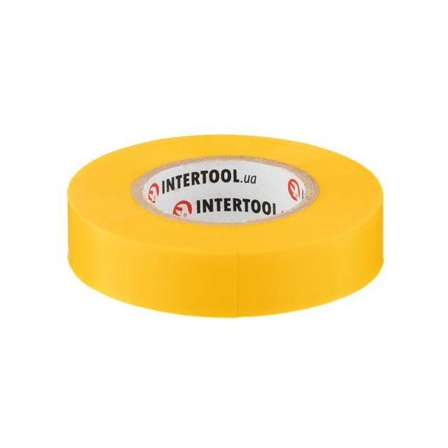 Изоляционная лента 0.15мм*17мм*20м желтая INTERTOOL IT-0052, фото , изображение 2 | SNABZHENIE.com.ua Изоляционная лента 0.15мм*17мм*20м желтая INTERTOOL IT-0052, фото , изображение 2 | SNABZHENIE.com.ua