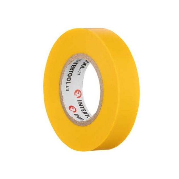 Изоляционная лента 0.15мм*17мм*20м желтая INTERTOOL IT-0052, фото , изображение 3 | SNABZHENIE.com.ua Изоляционная лента 0.15мм*17мм*20м желтая INTERTOOL IT-0052, фото , изображение 3 | SNABZHENIE.com.ua