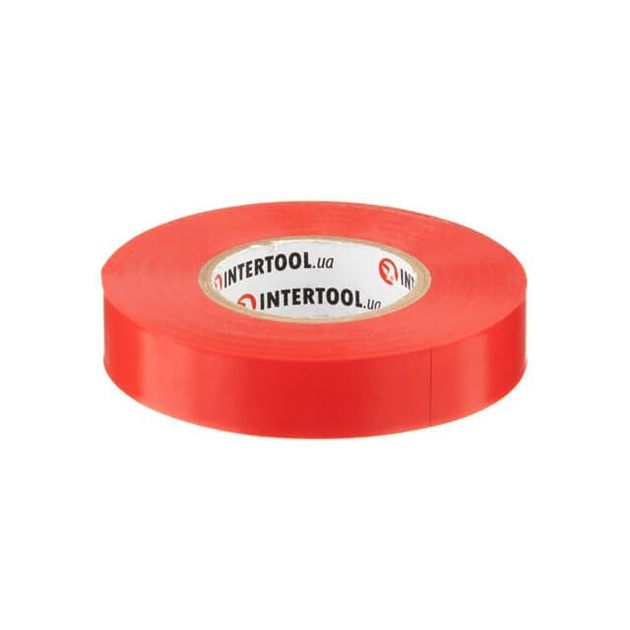 Изоляционная лента 0.15мм*17мм*25м красная INTERTOOL IT-0060, фото , изображение 2 | SNABZHENIE.com.ua Изоляционная лента 0.15мм*17мм*25м красная INTERTOOL IT-0060, фото , изображение 2 | SNABZHENIE.com.ua