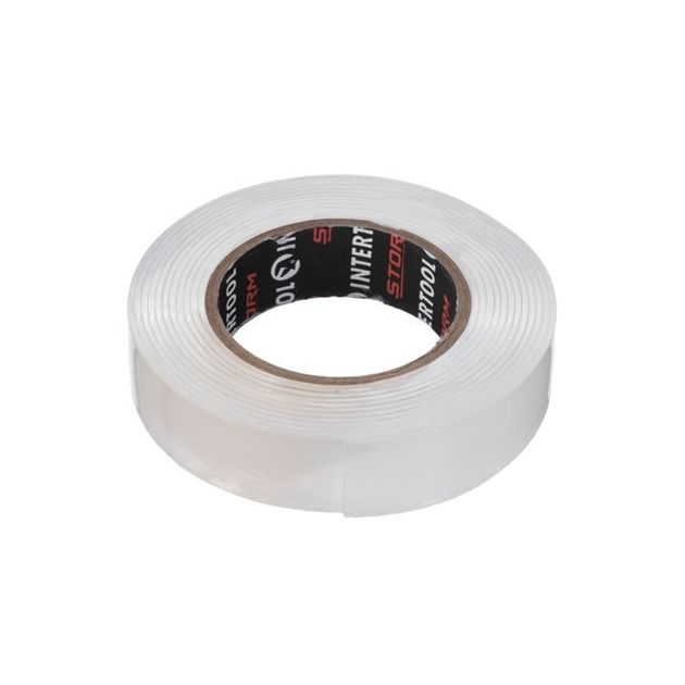 Лента клейка двостороння POWER FIX 15мм*2м*1мм, прозора, акрил, Storm INTERTOOL KT-0825, фото , зображення 2 | SNABZHENIE.com.ua