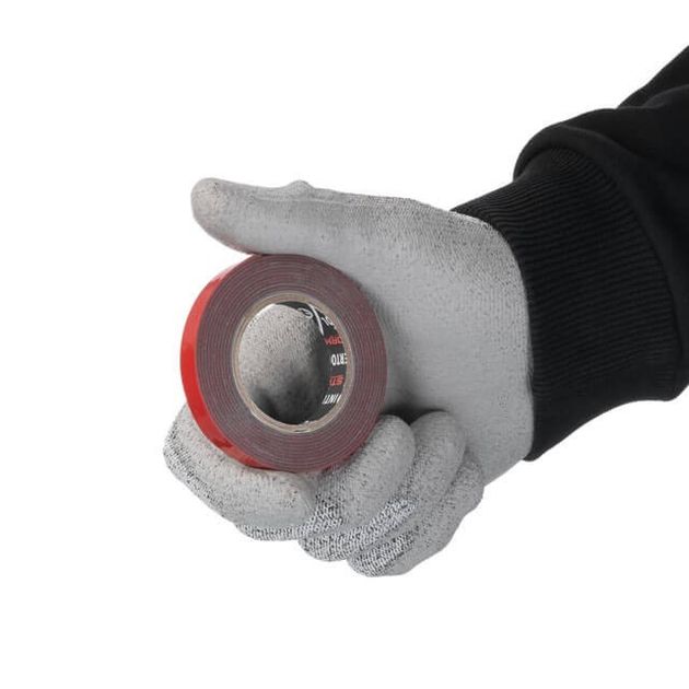 Клейкая лента двухсторонняя AUTO FIX 9мм*2м, серая, INTERTOOL KT-0827, фото , изображение 3 | SNABZHENIE.com.ua Клейкая лента двухсторонняя AUTO FIX 9мм*2м, серая, INTERTOOL KT-0827, фото , изображение 3 | SNABZHENIE.com.ua
