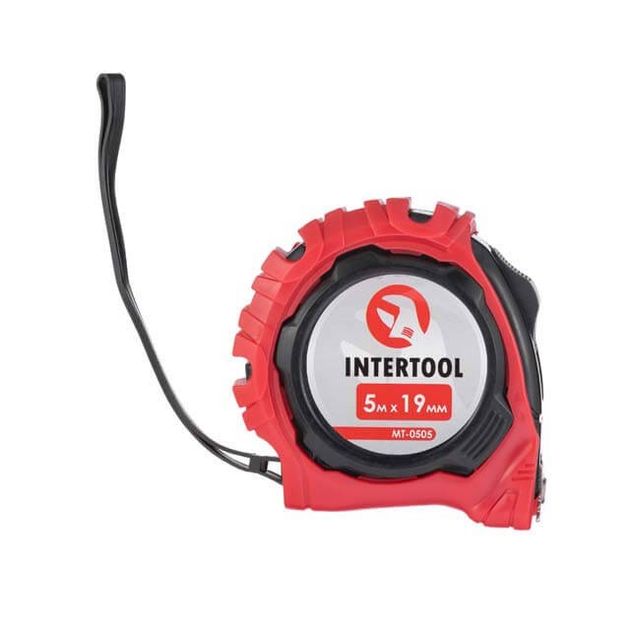 Рулетка 5 м * 19 мм с фиксатором и магнитом INTERTOOL MT-0505, фото , изображение 2 | SNABZHENIE.com.ua Рулетка 5 м * 19 мм с фиксатором и магнитом INTERTOOL MT-0505, фото , изображение 2 | SNABZHENIE.com.ua