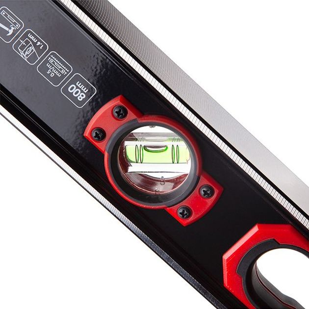 Уровень будівельний посилений 800 мм INTERTOOL MT-1508, фото , зображення 2 | SNABZHENIE.com.ua