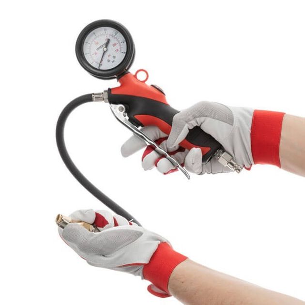 Профессиональный пистолет для подкачки шин с манометром INTERTOOL, фото , изображение 6 | SNABZHENIE.com.ua