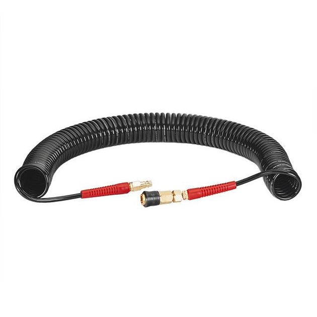Шланг BLACK M-Flex 5.5х8мм, 15м, спиральный, с поворотным шарниром, фото , изображение 2 | SNABZHENIE.com.ua Шланг BLACK M-Flex 5.5х8мм, 15м, спиральный, с поворотным шарниром, фото , изображение 2 | SNABZHENIE.com.ua