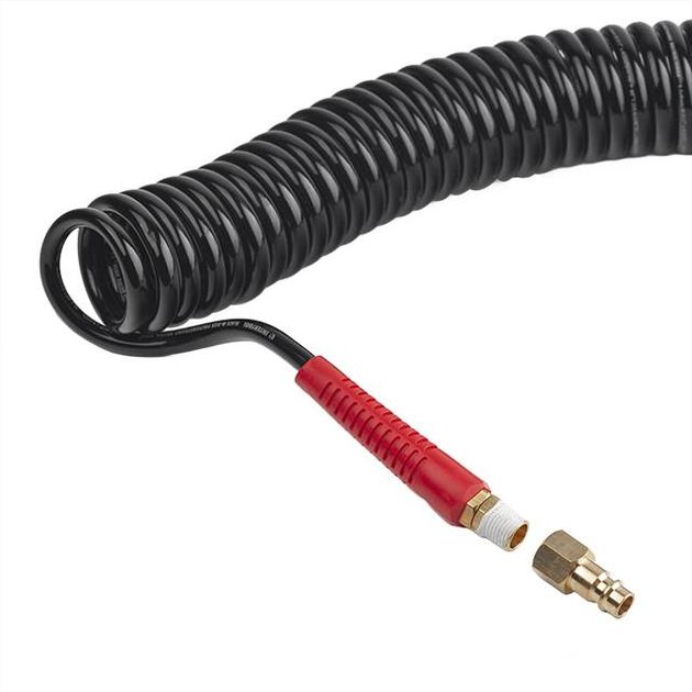 Шланг BLACK M-Flex 5.5х8мм, 15м, спиральный, с поворотным шарниром, фото , изображение 5 | SNABZHENIE.com.ua Шланг BLACK M-Flex 5.5х8мм, 15м, спиральный, с поворотным шарниром, фото , изображение 5 | SNABZHENIE.com.ua