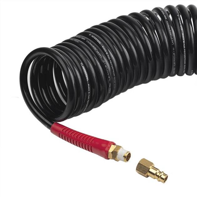 Шланг BLACK M-Flex 6.5x10мм, 10м, спиральный, с поворотным шарниром, фото , изображение 5 | SNABZHENIE.com.ua