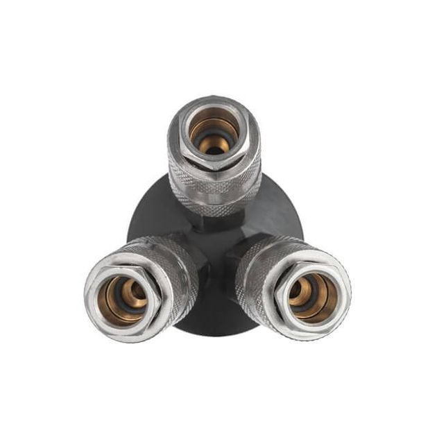 Разветвитель воздуха 1/4" на 3 выхода, W-образный, 10bar INTERTOOL, фото , изображение 3 | SNABZHENIE.com.ua Разветвитель воздуха 1/4" на 3 выхода, W-образный, 10bar INTERTOOL, фото , изображение 3 | SNABZHENIE.com.ua
